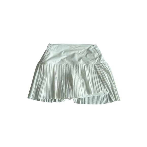 LUCKY IN LOVE X Bethanie Mattek Sands Court Worn White Ruffle Tennis Skort Sz M - Picture 5 of 8